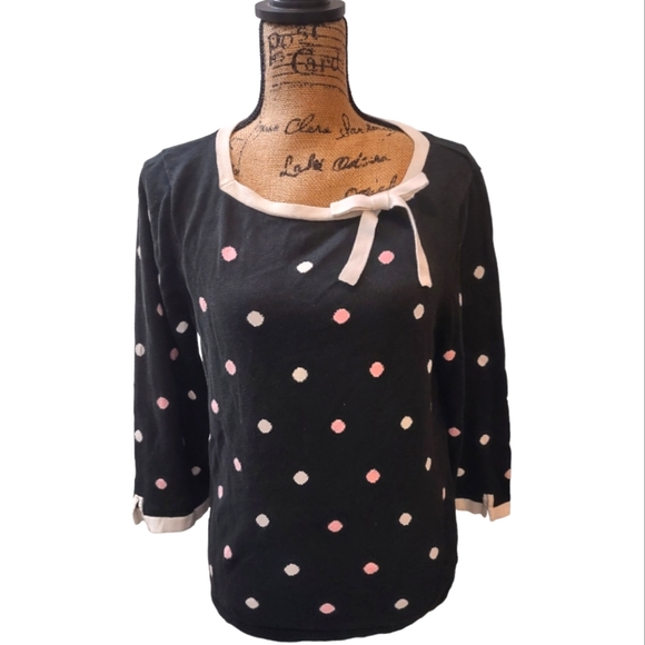 Peck & Peck Tops - Peck and Peck Weekend Polka Dot Blouse XL